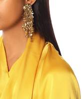 Thumbnail for your product : Oscar de la Renta Floral-embellished clip-on earrings