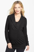 Thumbnail for your product : Japanese Weekend Shawl Collar Maternity Top