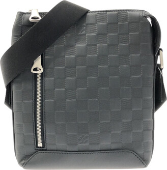 Black LV Checkered Messenger Bag and Crossbody – Rags 2 Riches Apparel