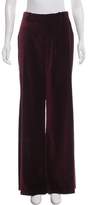 Thumbnail for your product : Alice + Olivia Velvet Mid-Rise Wide-Leg Pants w/ Tags