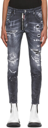 black dsquared jeans men