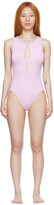 Thumbnail for your product : BONDI BORN Purple Kaia One-Piece Swimsuit