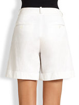 Thumbnail for your product : Michael Kors Cotton Pleat-Front Shorts