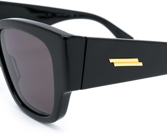 Bottega Veneta Ribbon Detail Rectangular-Frame Sunglasses