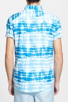 Thumbnail for your product : Public Opinion Short Sleeve Tie Dye Poplin Shirt
