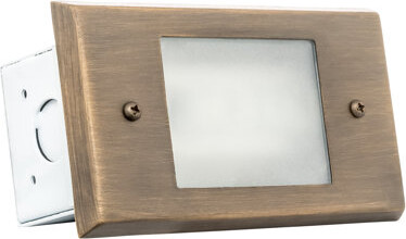 Westgate Mfg. Bronze Low Voltage Integrated LED Metal Step Light