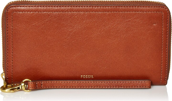 Faux Leather Zip Pocket Wallet