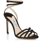 Thumbnail for your product : Jimmy Choo MIMI 100 Black Suede Wrap Around Sandals