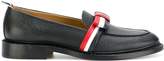 Thumbnail for your product : Thom Browne striped bow loafers
