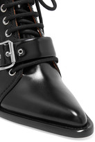 Thumbnail for your product : Chloé Rylee Cutout Glossed-leather Ankle Boots
