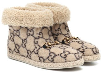 Gucci GG wool ankle boots - ShopStyle