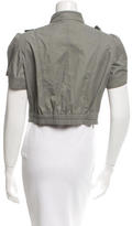 Thumbnail for your product : Brunello Cucinelli Olive Green Crop Jacket