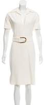 Thumbnail for your product : Gucci Belted Midi Dress Cream Belted Midi Dress