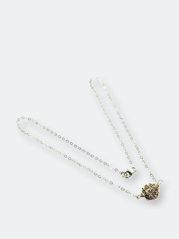Sieraden Kettingen Kettingen Custom Length CHOOSE CRYSTAL: Cage Necklace on Gold Chain Mayan Rose MayanRose Gemstone Necklace Crystal Healing Necklace 