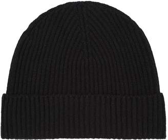 Johnstons of Elgin Cashmere Rib-Knit Beanie Hat