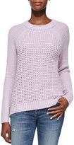 Thumbnail for your product : Rebecca Taylor Waffle-Rib Crewneck Pullover