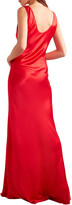 Thumbnail for your product : Galvan Valetta Silk-satin Maxi Dress