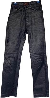 Ventcouvert Black Leather Trousers