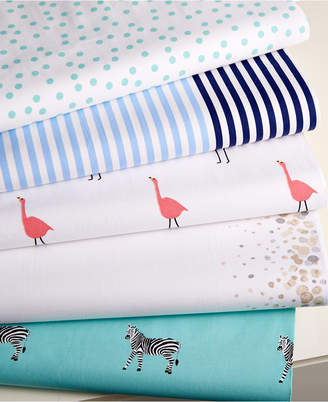 Martha Stewart Collection Closeout! Whim by Collection Printed Novelty Cotton Percale Queen Sheet Set, Created for Macy's Bedding