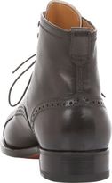Thumbnail for your product : Bettanin & Venturi Perforated Lace-Up Boots-Black