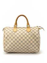 Thumbnail for your product : Louis Vuitton Pre-owned: white damier azur canvas 'Speedy 30' bag