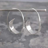 Thumbnail for your product : Otis Jaxon Curl Sterling Silver Ribbon Hoop Earrings