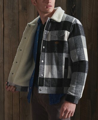 Superdry Men's Highwayman Wool Sherpa Trucker Jacket - ShopStyle Outerwear