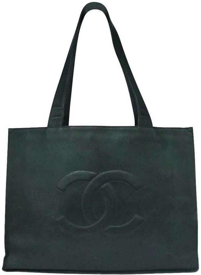 Chanel Black Leather Jumbo Extra Large Tote Bag - ShopStyle
