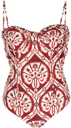 Johanna Ortiz L'Amour Gitan geometric-print swimsuit