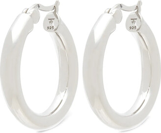 Tom Wood Medium Classic Thick Hoop Earrings - ShopStyle