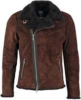 Thumbnail for your product : Jofama KING  Leather jacket dark brown