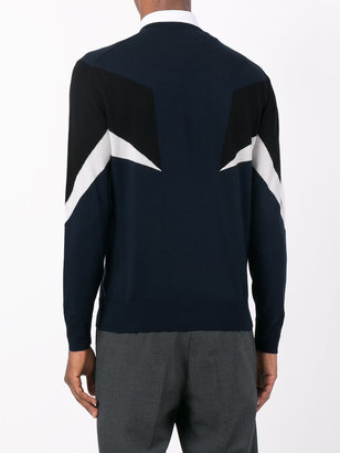 Neil Barrett colour-block sweatshirt