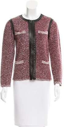 Rag & Bone Leather-Trimmed Tweed Jacket