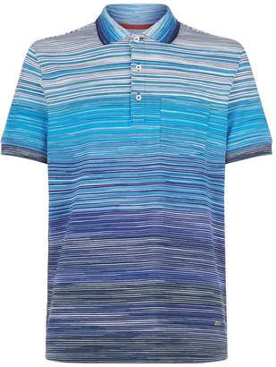Missoni Striped Short Sleeve Polo Top