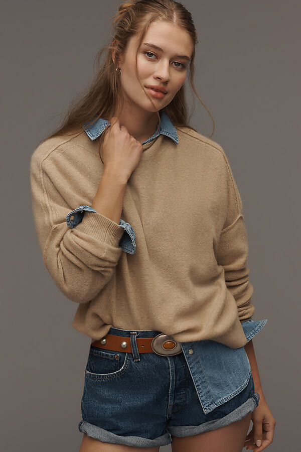 Pilcro The Alani Cashmere Mock-Neck Sweater ShopStyle