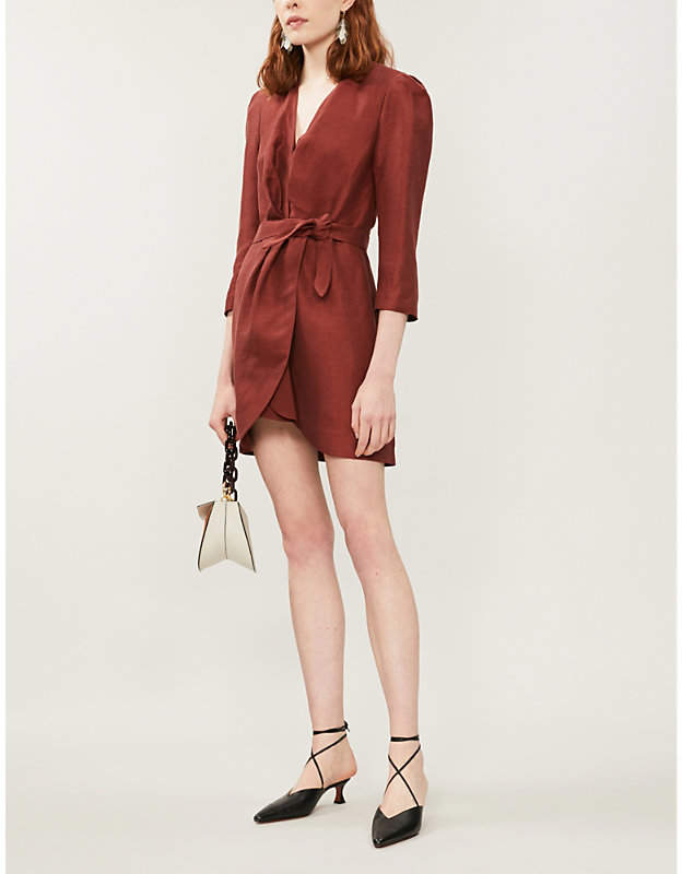 sandro wrap dress