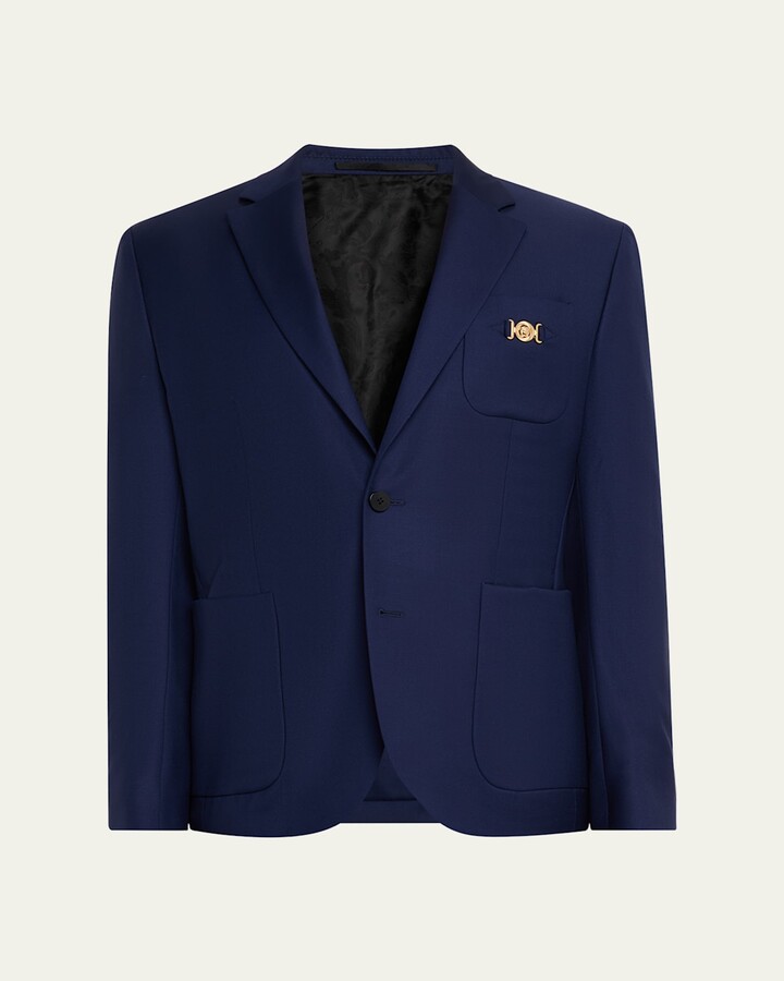 Versace Men's Wool Single-Breasted Blazer