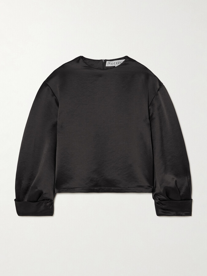 J.W.Anderson Satin Top - Black