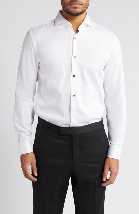 HUGO BOSS Hank Slim Fit Tuxedo Shirt