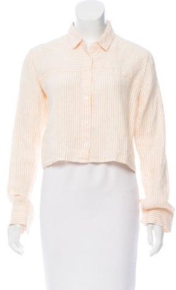 Reformation Striped Button-Up Top