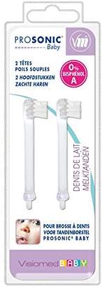 Visiomed PCA Replacement Heads Soft for Electric Toothbrush White,Pack of 2