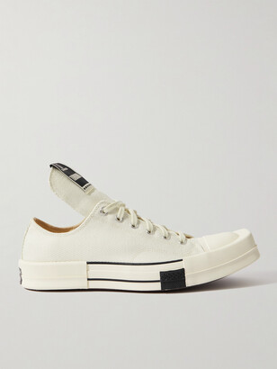 Rick Owens + Converse TURBODRK Chuck 70 Rubber-Trimmed Canvas Sneakers