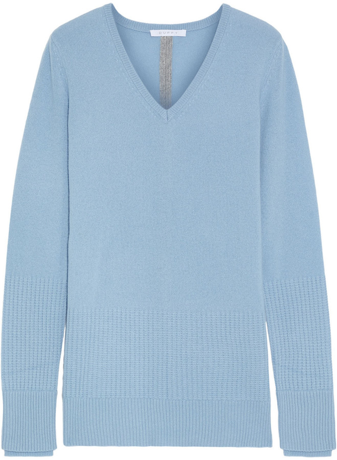 baby blue cashmere cardigan