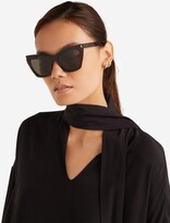 Thumbnail for your product : Saint Laurent Eyewear Kate Cat-eye Acetate Sunglasses