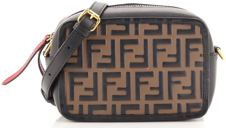 Fendi Camera Bag Zucca Embossed Leather Small - ShopStyle