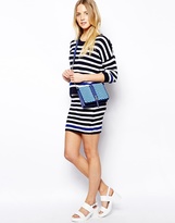 Thumbnail for your product : ASOS Skirt in Striped Knit with Contrast Band