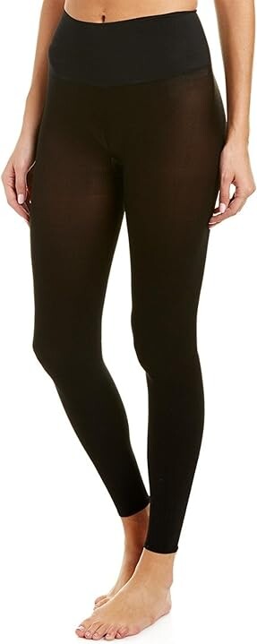 Commando Ultimate Opaque Footless Women's Tights H70L2 Hose Black : XL, Cotton/Elastane/Microfiber