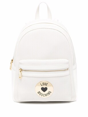 Love Moschino Logo-Plaque Backpack