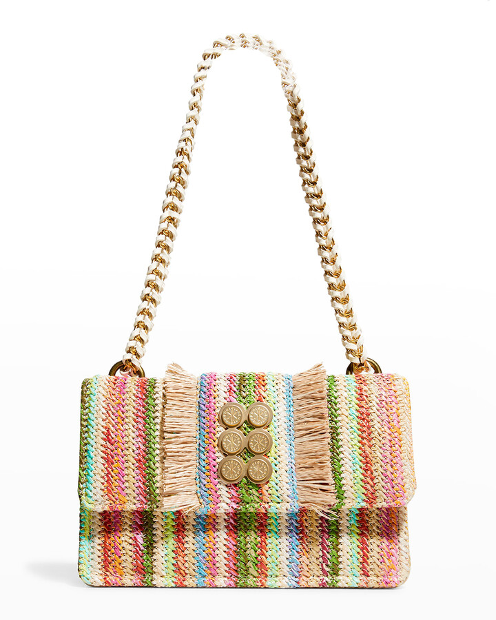 Striped Raffia Bag | Shop the world's largest collection of fashion 