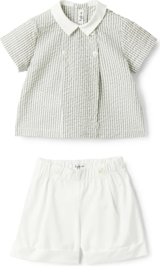 Striped Short Set